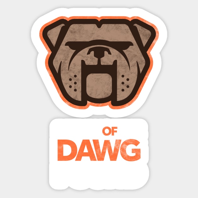 Cleveland Playoffs Run - Return of the Dawg Pound Sticker by BooTeeQue